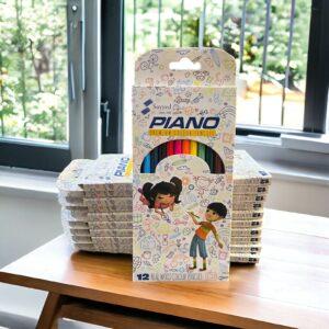 Piano 12 Colur pencils Full Size