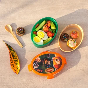Oval lunchbox 2portion